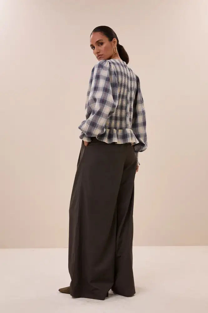 By-Bar Yena Tokyo Check Blouse