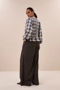 By-Bar Yena Tokyo Check Blouse