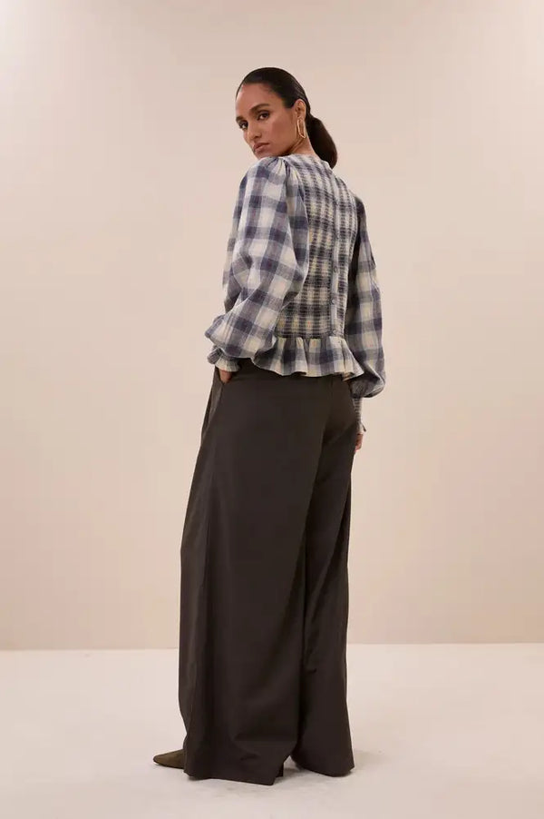 By-Bar Yena Tokyo Check Blouse
