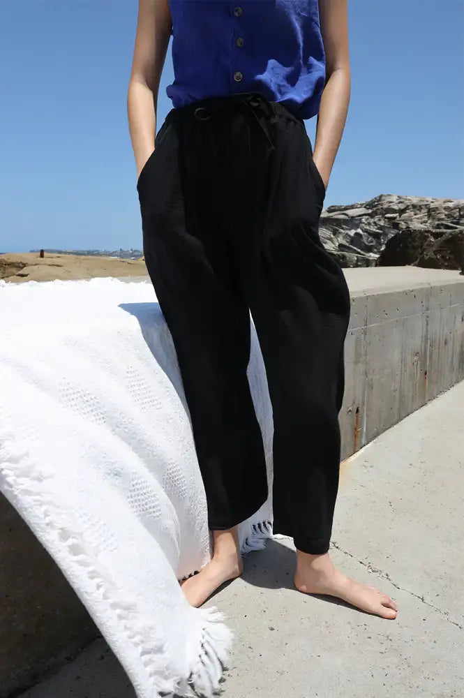 L.F Markey Camry Black Trouser
