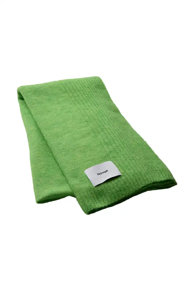 Numph Riette Jasmine Green Knitted Scarf