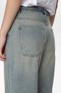 Numph Brooklyn HR Light Tinted Blue Wide Denim Jeans