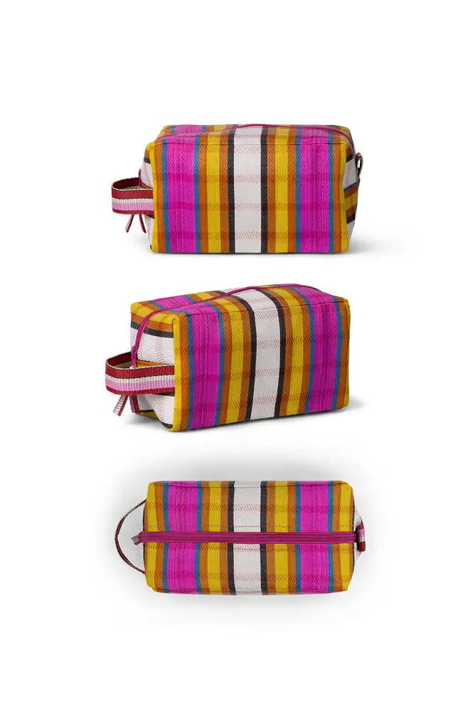 British Colour Standard Indian Yellow & Magenta Recycled Wash Bag