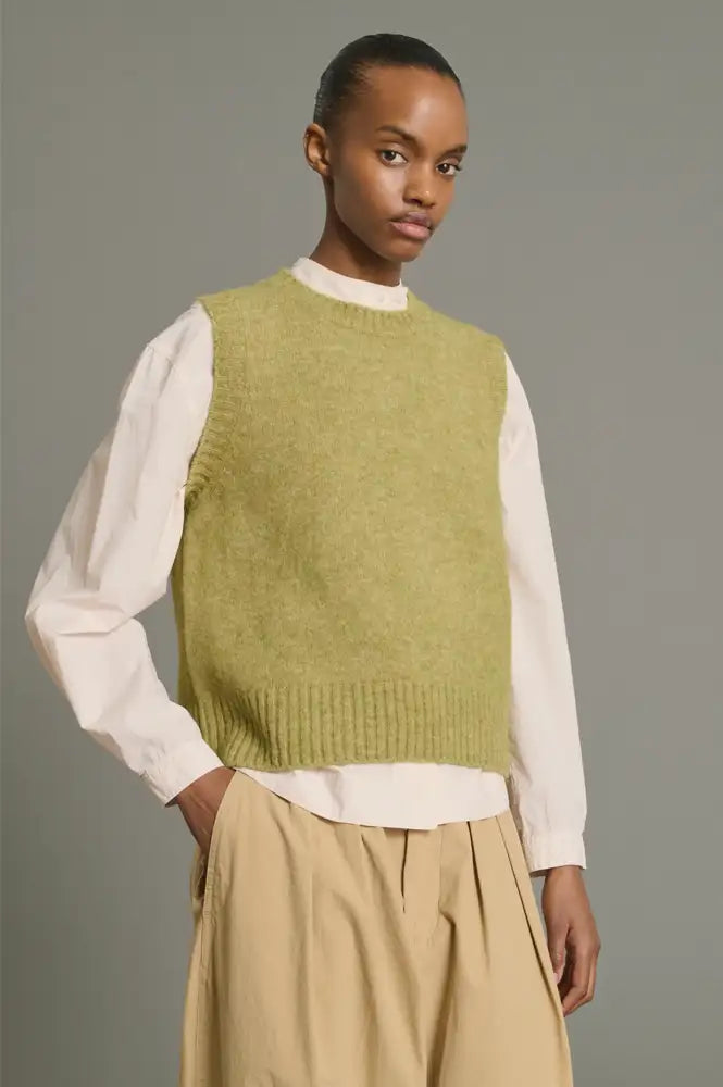 Soeur Namaste Sage Wool Vest