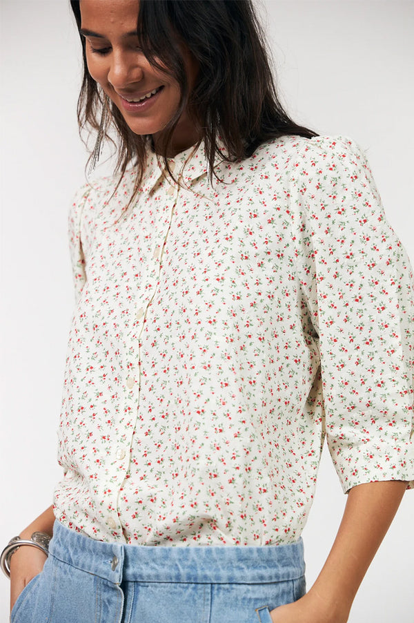 Lolly's Laundry Bono Red Floral Shirt