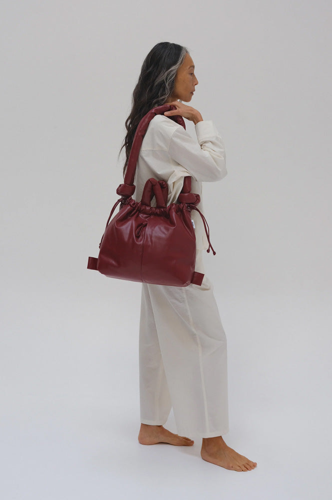 Ölend Ona Cherry Red Vegan Leather Bag - The Mercantile London