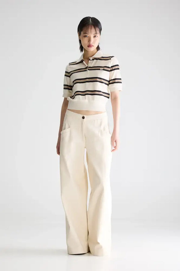 Bellerose Crixus Stripe B Polo Top - The Mercantile London