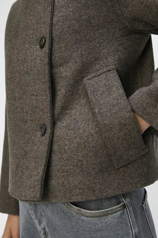 Object Kiki Morel Grey Short Jacket