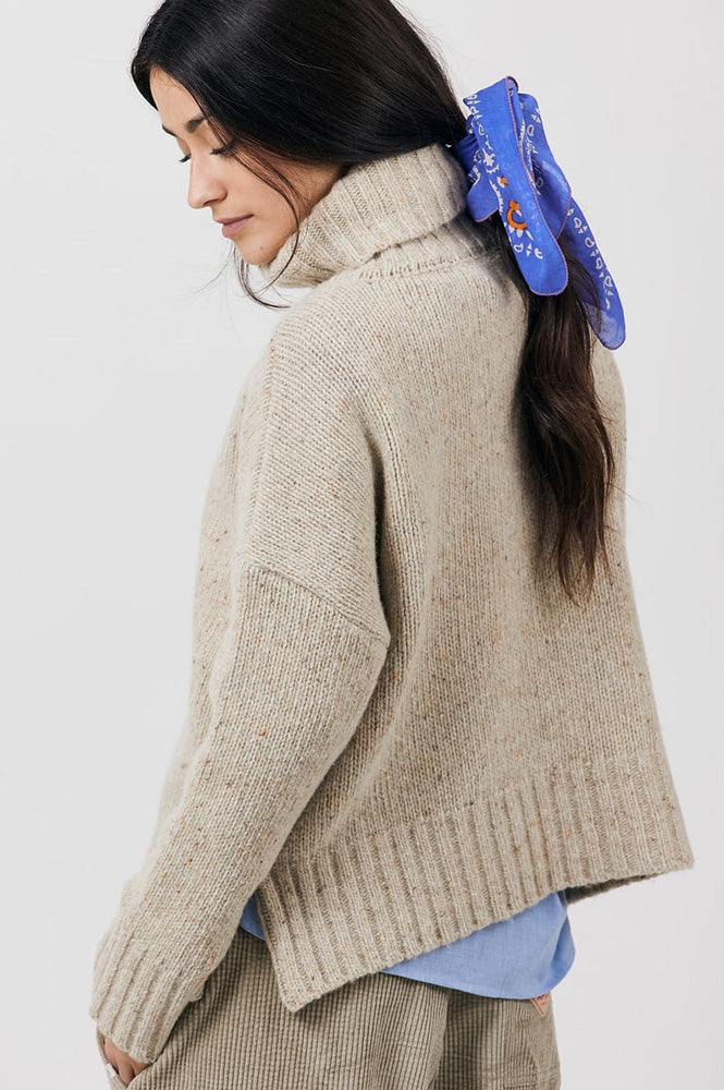A.P Genievre Oat Turtle Neck Jumper - The Mercantile London