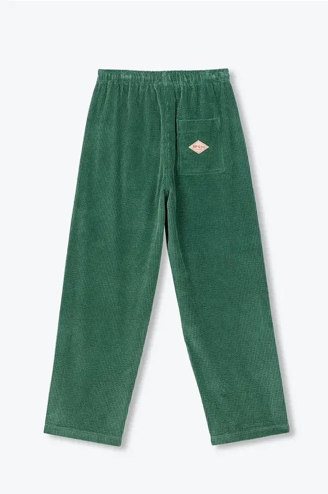 A.P Forest Green Velvet Corduroy Trousers