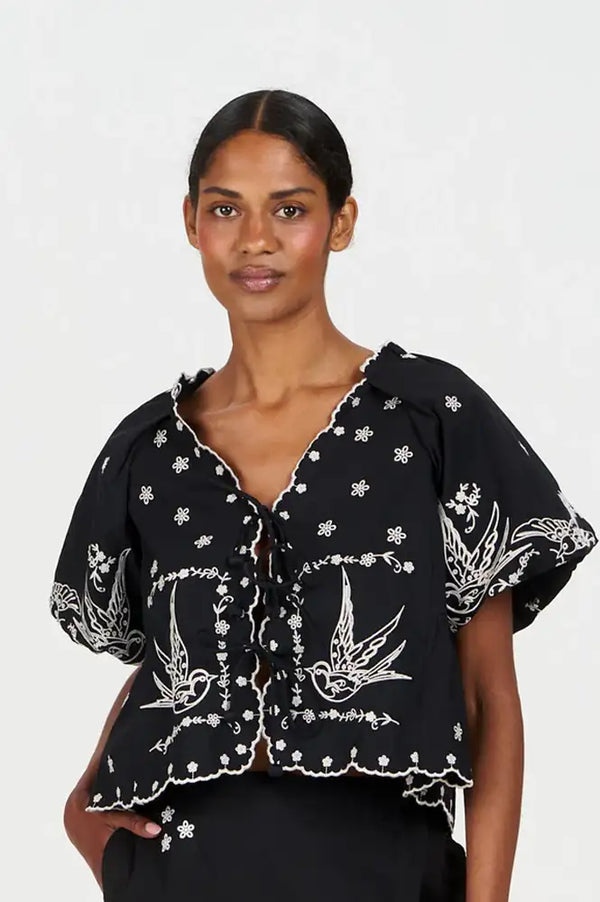 Komodo Beatrix Embroidered Blouse - The Mercantile London