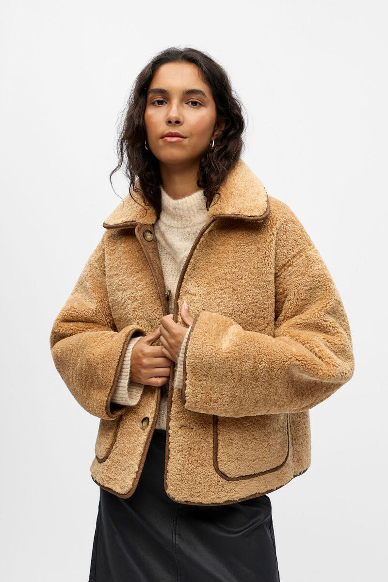 Object Sharri Reversible Teddy Jacket - The Mercantile London