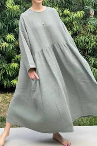 April Meets October Sage Picnic Dress
