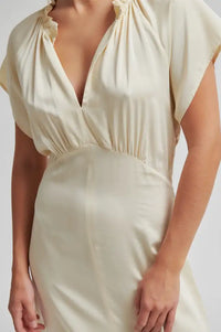 Second Female Shera Alabaster Gleam Frill Dress - The Mercantile London