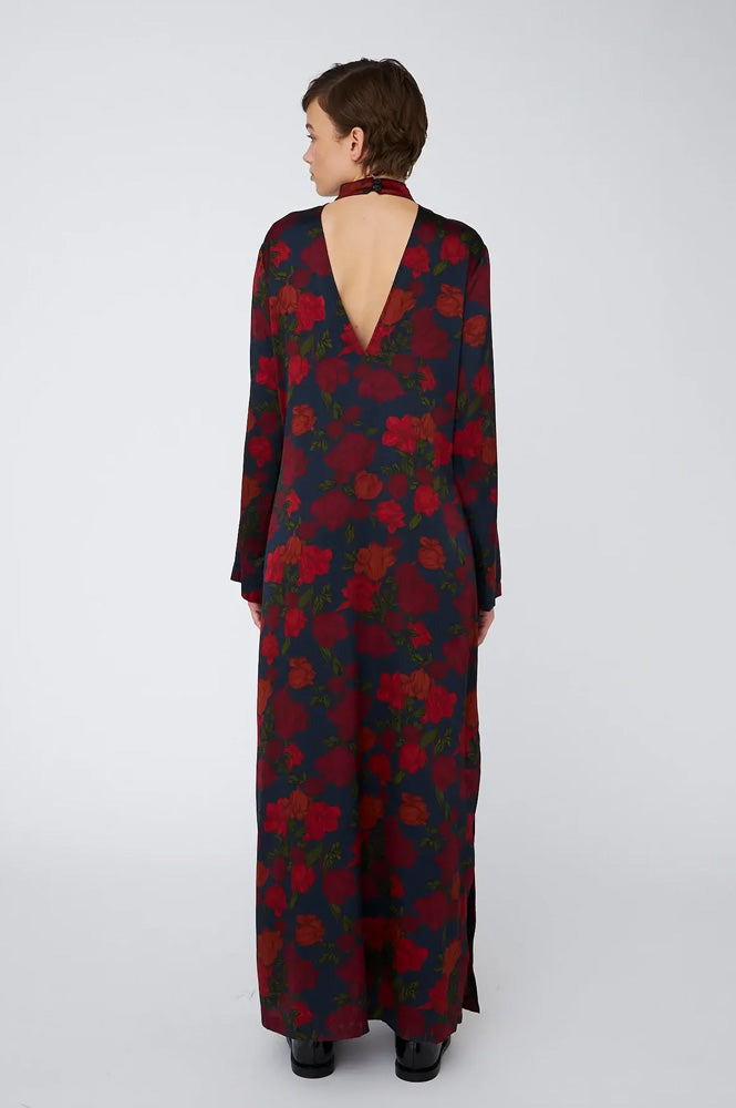 Stella Nova Flower Forest Silk Maxi Dress - The Mercantile London