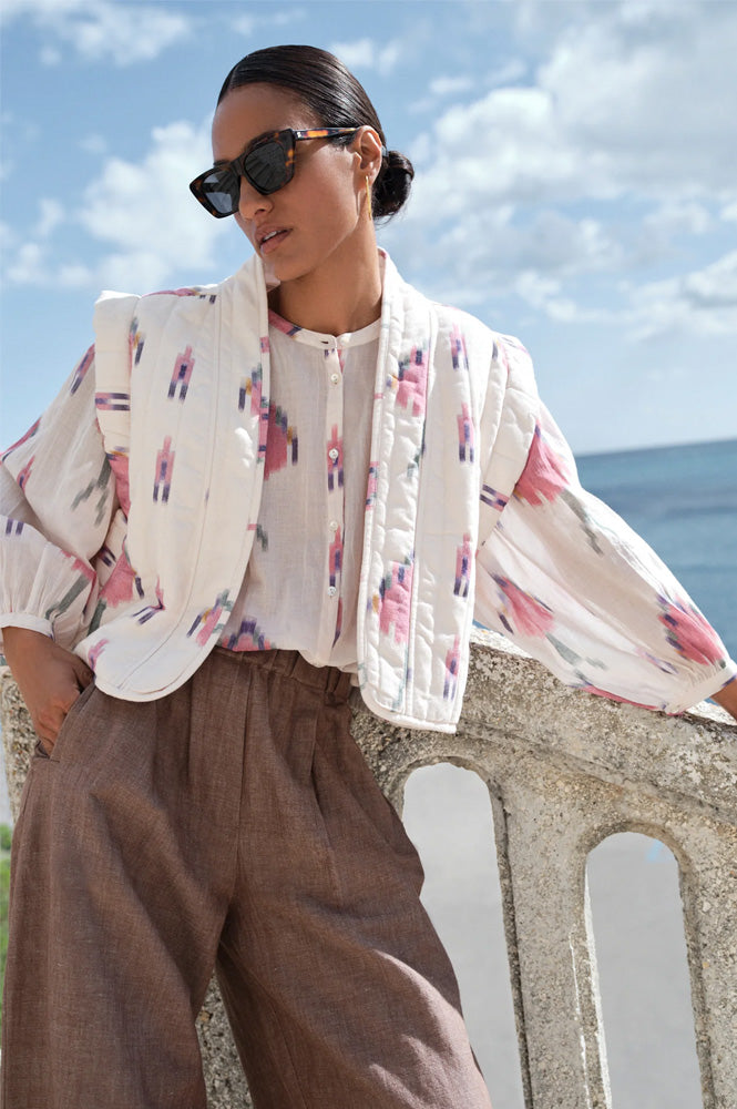 By-Bar Becky Spring Ikat Blouse