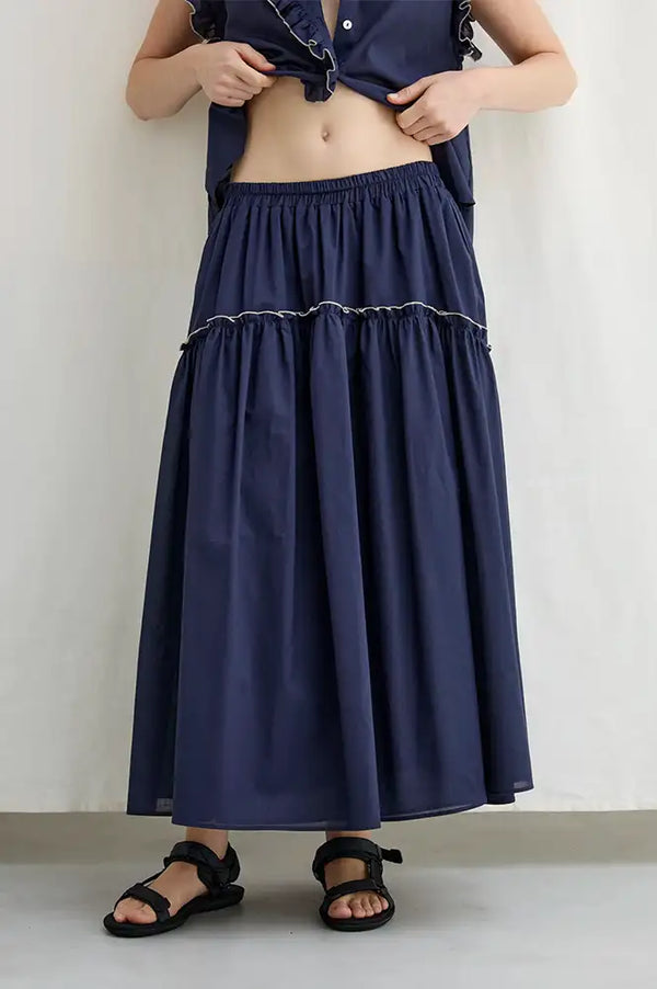 Diarte Bola Navy Skirt - The Mercantile London