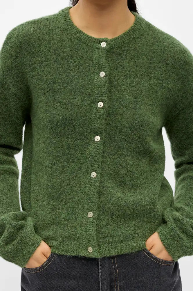 Object Agate Bronze Green Cardigan