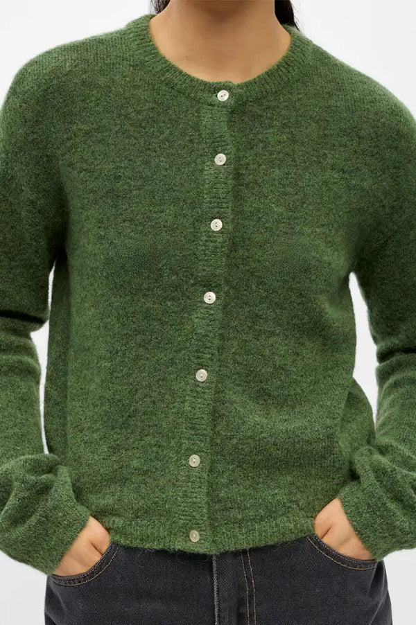 Object Agate Bronze Green Cardigan