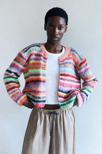 Dawn x Dare Gabi Multi Stripe Cardigan
