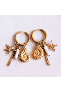 Bazou Shell Earrings - The Mercantile London
