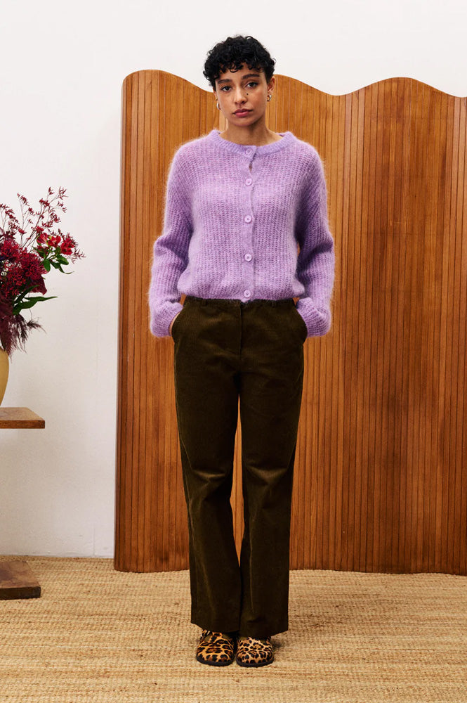 FRNCH Maino Violet Cardigan - The Mercantile London