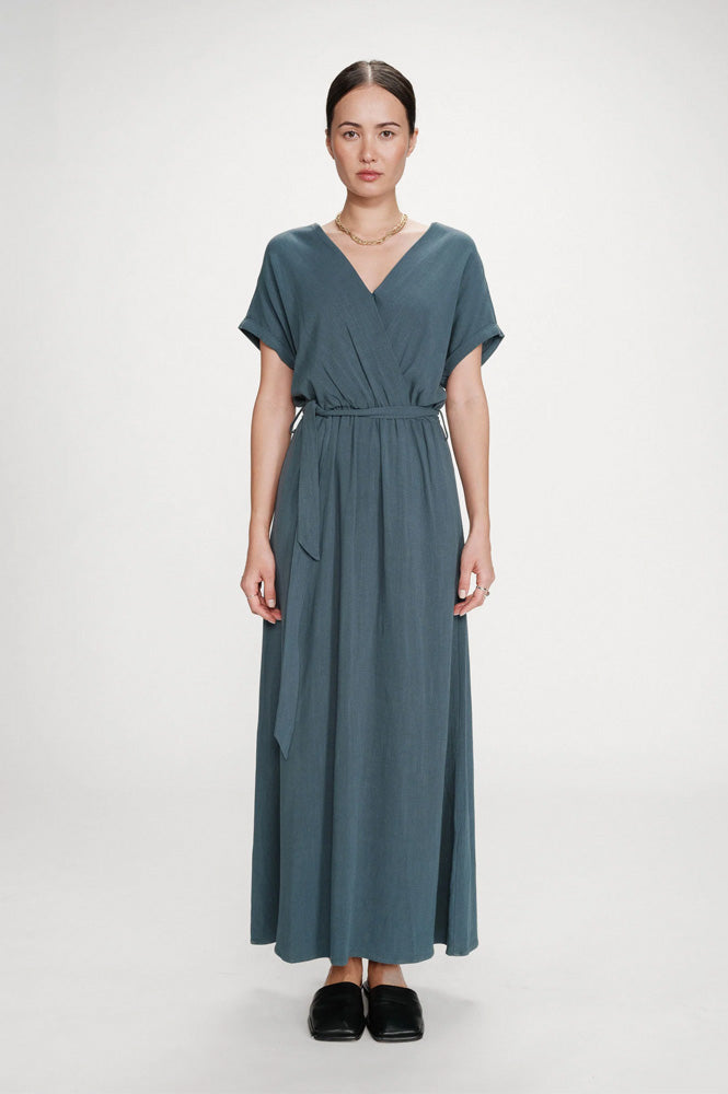 Grace & Mila Pollen Emerald Wrap Dress - The Mercantile London
