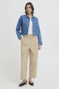 Fransa Abilene Sand Trousers - The Mercantile London