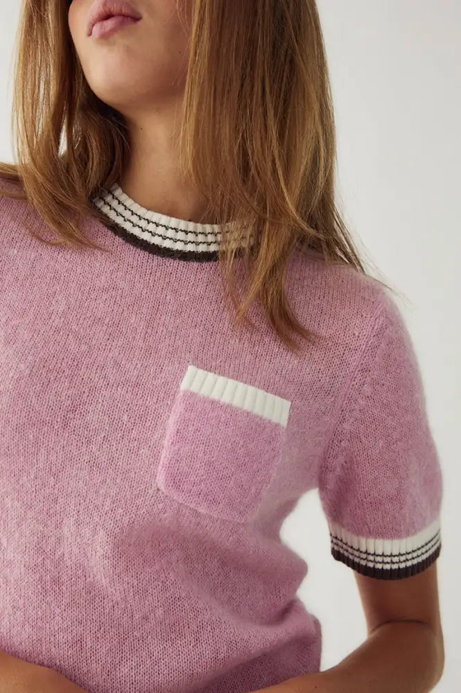Noella Marthy Blush Brown Knitted Top