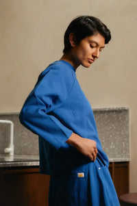 L.F. Markey Oslo Cobalt Top - The Mercantile London