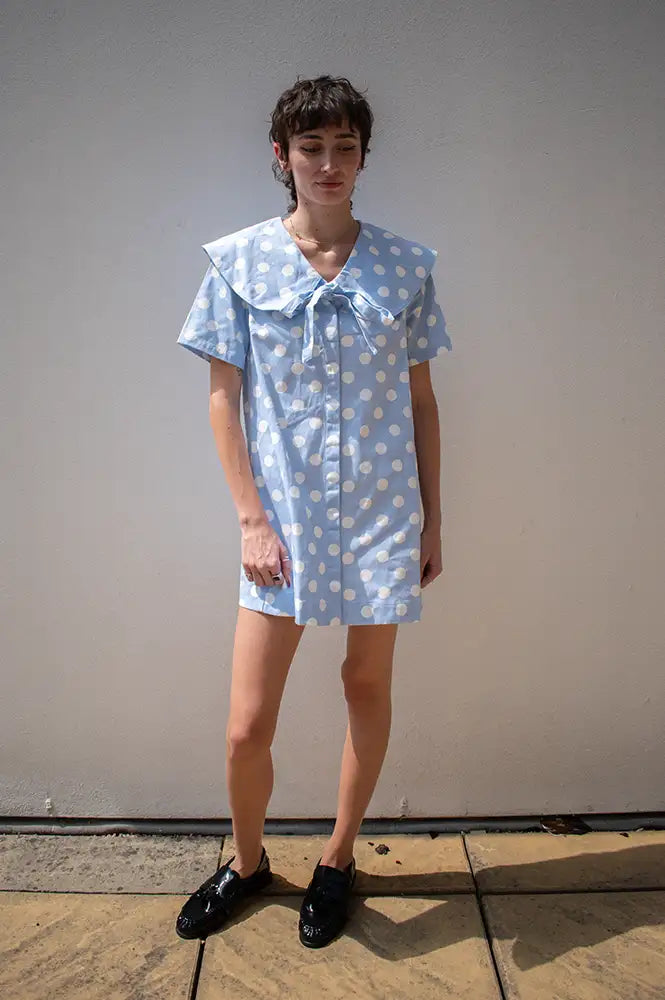 Daphne Lulu Sailor Polka Dot Dress