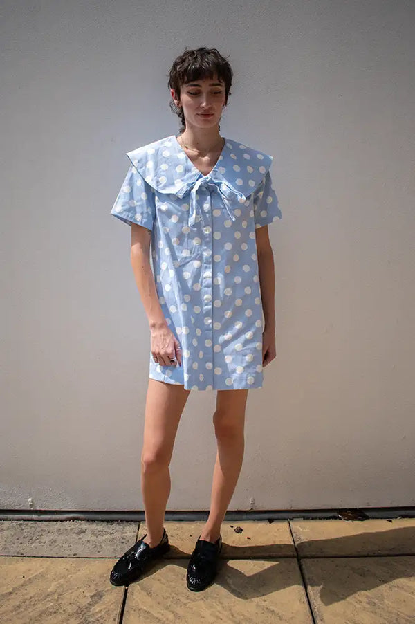 Daphne Lulu Sailor Polka Dot Dress
