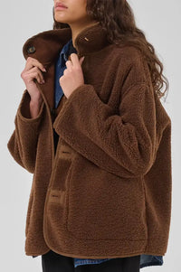 My Essential Wardrobe Funa Demitasse Brown Reversible Coat