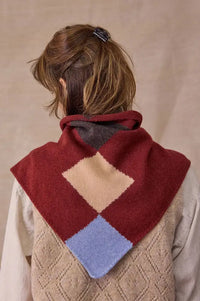 Rove Harlequin Berry Knitted Neckerchief