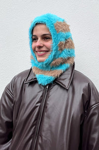 Mercantile Striped Blue Balaclava