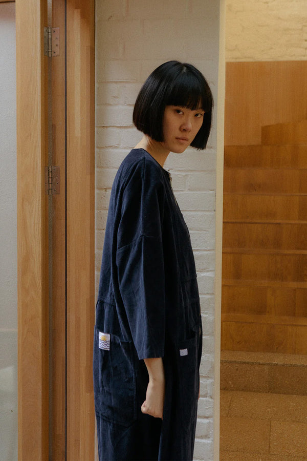 L.F. Markey Mega Navy Corduroy Boilersuit