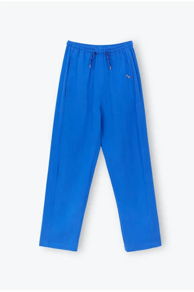 A.P Cobalt Rustic Cotton Trousers - The Mercantile London