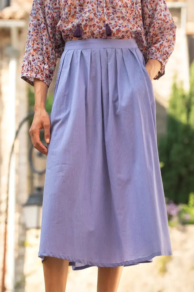 Zen Ethic Lina Lilac Skirt - The Mercantile London