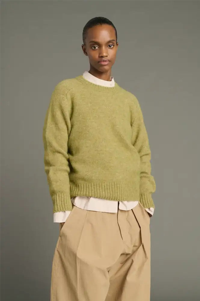 Soeur Envie Sage Green Wool Jumper