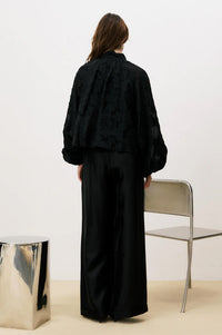 FRNCH Estefan Black Blouse - The Mercantile London