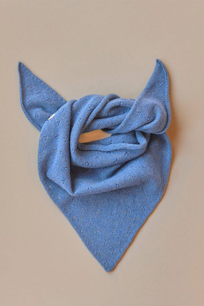 Rove Cornflower Pointelle Neckerchief - The Mercantile London