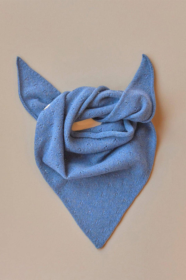 Rove Cornflower Pointelle Neckerchief - The Mercantile London