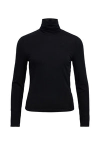 Object Zofia Black Turtleneck Top - The Mercantile London