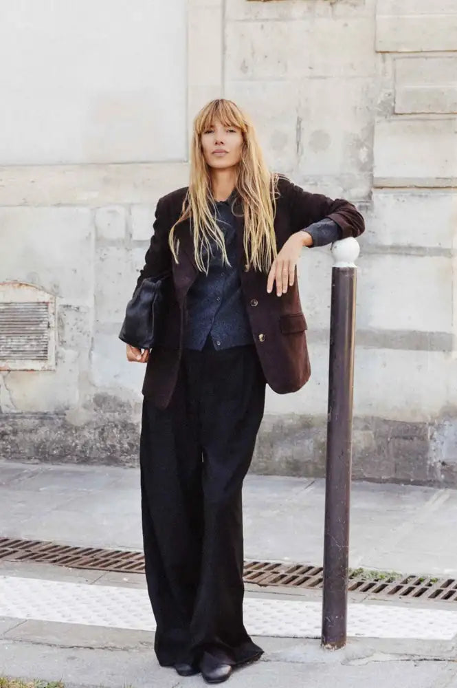 Yerse Americana Chocolate Suede Jacket