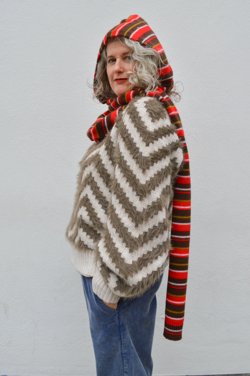 Object Hollow Morel Chevron Jumper - The Mercantile London