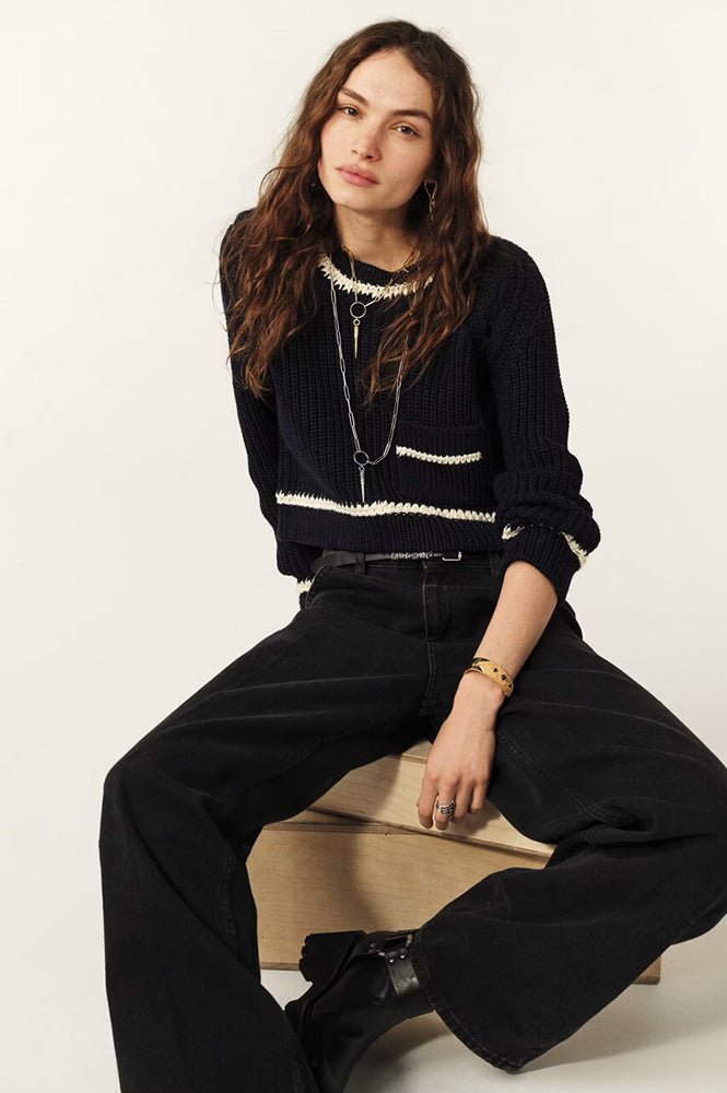 Ba&sh Bota Blue Pullover - The Mercantile London