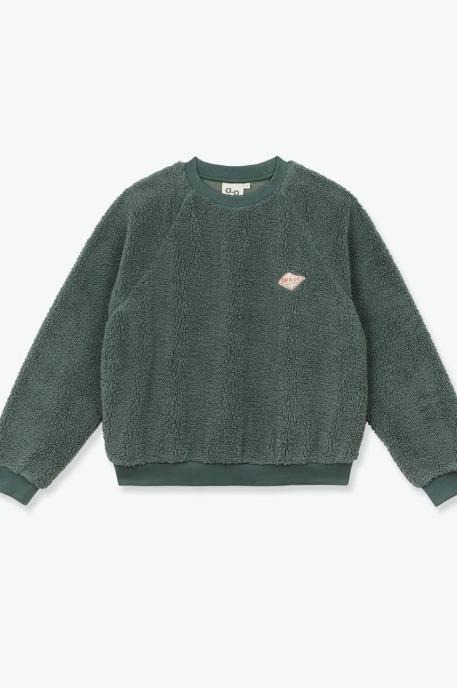 A.P Guillaumine Green Sherpa Sweatshirt - The Mercantile London