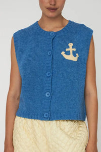Stella Nova Anchor Blue Sea Vest - The Mercantile London