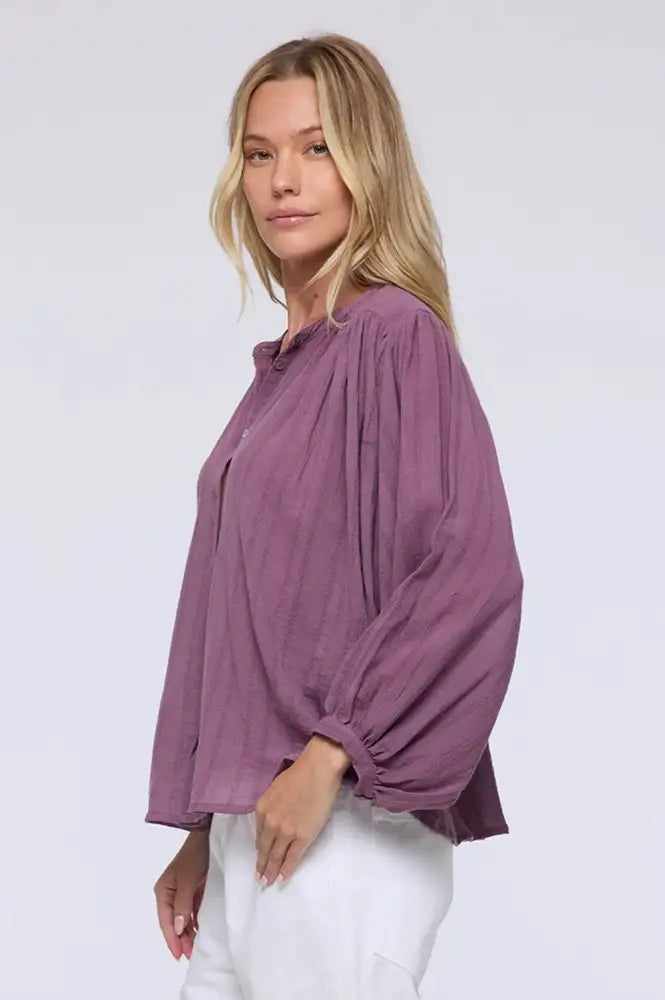 Charlie Joe Sandu Lavender Blouse - The Mercantile London