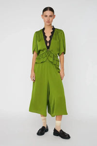 Stella Nova Green Flash Delicate Tieband Blouse - The Mercantile London